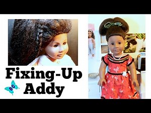 Fixing American Girl Doll Addy - Before and After - Old Doll Restoration - Cleaning Skin Tips