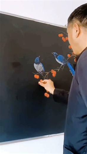 Chalk Drawing with Xiaohongshu Learn and Draw Together