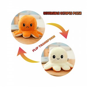 [Hot Item] Hot Sale in Stock Mood Flip Reversible Octopus Plush Revers Toy