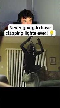 Never going to install clap lights ever 💡!!#shortfilm #shorthorror #reaction #scary
