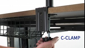 VIVO Triple Monitor Adjustable Desk Mount, Articulating Tri Stand, Holds 3 Screens up to 24 inches, Black, STAND-V003Y