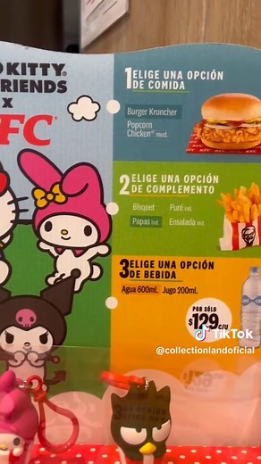 La esperada colaboración entre KFC y Hello Kitty al fin llegó a todos los KFC de México!!! 🤩🙌🏼🩷 #hellokitty #sanrio #kfc #collection #kitty