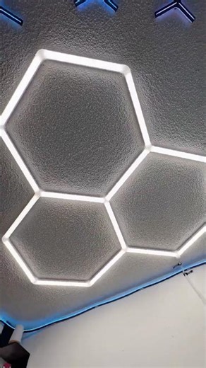 Hexagon LED Light | Cool Man Cave & Desk Setup