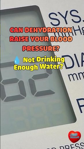 Can Dehydration Raise Your Blood Pressure?