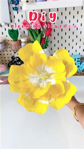 Blooming Flower Craft🌼#shorts #viralshort #viral #reuse #diy #handmade #crafting #trending