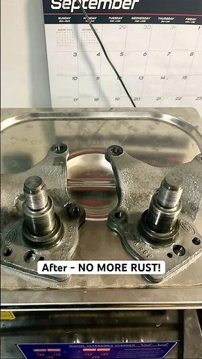 Easiest way to remove rust at home! Ultrasonic cleaner isn’t needed but helps speed it up #rust #diy