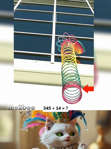 How a slinky falls in slow motion #physics #drop #experiment