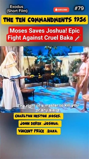Moses' Ultimate Justice Scene #TheTenCommandments #CharltonHeston #VincentPrice #JohnDerek #Moses