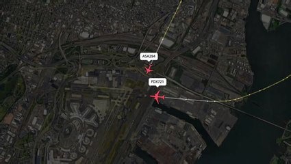 Air traffic control audio captures last-second call that averted mid-air Alaska Airline and FedEx...