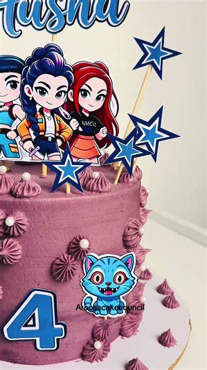 Kpop demon hunters cake