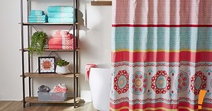 You'll love the bright design and soft details in your bathroom sanctuary. | Big Lots