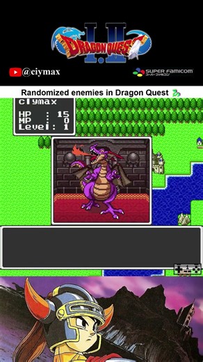 Brutal! Randomized enemies in Dragon Quest? #funny #hacks #shorts