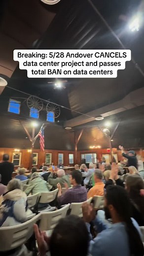 BREAKING: After weeks of community resistance, Andover Township in Sussex County voted to remove data centers from the list of permitted uses in its redevelopment plan, effectively canceling a planned data center before its application was filed. THIS is what people power looks like. Hundreds of community voices spoke out at public meetings to fight this project. This data center would have been eligible for the Payment In Lieu of Taxes (PILOT) program, with 0% of funding going toward local scho