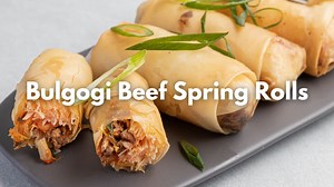 5.4K views · 52 reactions | Forget takeaway - Tim's Bulgogi Beef Spring Rolls are the real deal! Golden, crispy, and packed with bold, savoury flavours, they’re surprisingly easy to make. For the best result let that beef soak up all the goodness for at least 2 hours, sealed tight with Glad Australia wrap. Then roll, fry, and try not to eat them all at once. Find the recipe: https://www.goodchefbadchef.com.au/recipes/bulgogi-beef-spring-rolls | Good Chef Bad Chef | Facebook