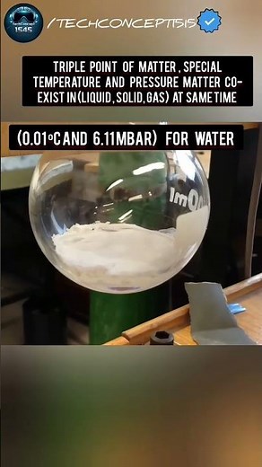 triple point (changing state at same time )#thermodynamics #physics