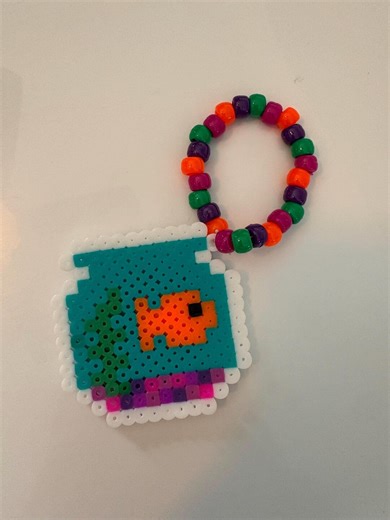 Fish Bowl Perler Bead Kandi - Etsy