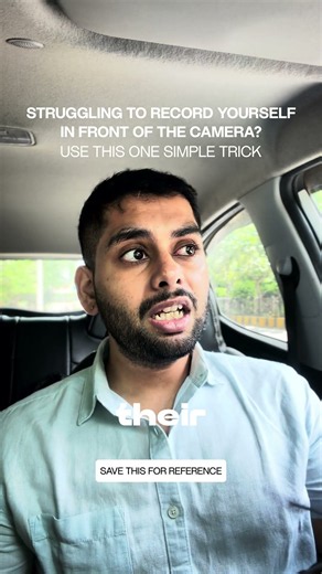 Struggling to record yourself in front of the camera? Use this one simple trick