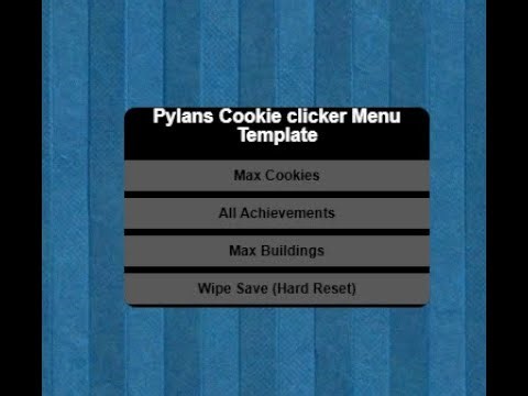 How to make a Mod menu For Cookie clicker Using my Template