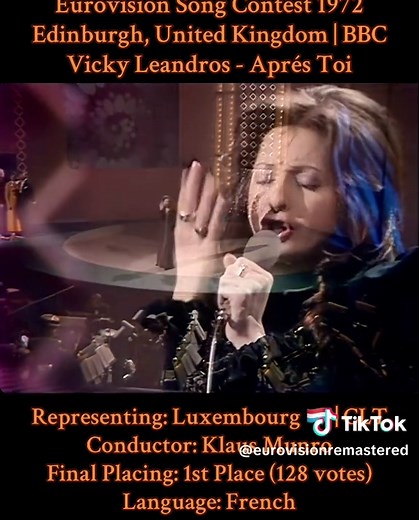 Vicky Leandros: Aprés Toi at Eurovision 1972