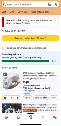 I just opened my Amazon app and…