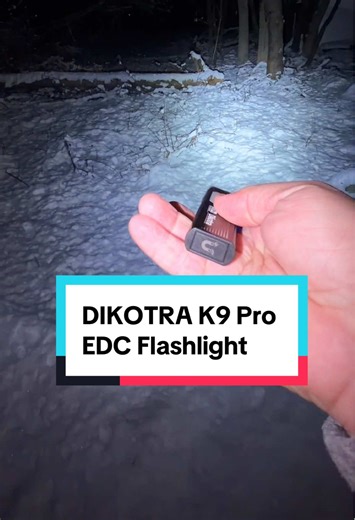 This DIKOTRA K9 Pro EDC Flashlight is well made, very portable and super bright, coming in at about 800 lumens. Very nice! #tinoreviews #dikotra #tiktokshopjumpstartsale #newyearnewme #tiktokshopcreatorpicks