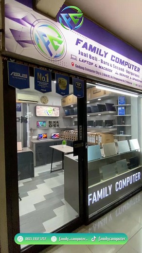 FAMILY COMPUTER MAKASSAR Jual Laptop Baru Untuk Berbagai Kebutuhan, Pelajar, Mahasiswa, Kantoran, Gaming dan Editing. Ready Berbagai Macam Merek Bergaransi Resmi : - ASUS - LENOVO - HP - ACER WA : 0821 3337 1717 IG : @family_computer_ Alamat : Jl. Pengayoman No. 27 Makassar, Gedung Computer City Lt. 3 blok H2 #laptopmurahmakassar #juallaptopmakassar #laptopmahasiswa #laptopmurah #laptopmakassar #computercitymakassar #fyppppppppppppppppppppppp