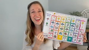 VISUAL CALENDAR for kids makes planning your weeks EASY, SIMPLE, and FUN! | Learn With Adrienne