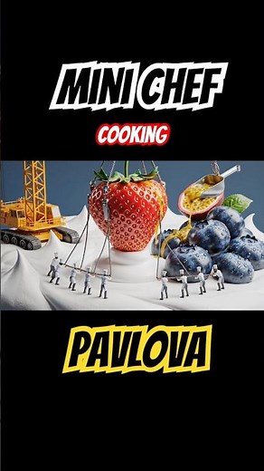 Mini chef cooking Pavlova #howto #howtocook #diy #masterchef
