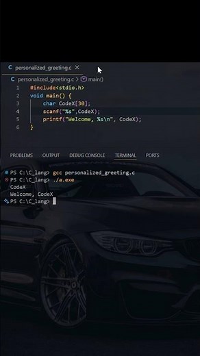 C Programming Basics: Personalized Greeting Program! 💻✨