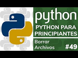 Curso PYTHON PARA PRINCIPIANTES (Desde Cero) - #49 Borrar Archivos