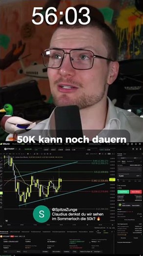 Wann geht Bitcoin auf die $50,000? 🚨⚠️ #livetrading #kryptolivetrading #btc #eth #xrp #bitcoin