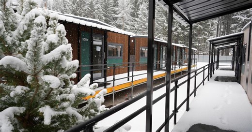 Canadian curlers have at-home feel in glamping cabins and at the rink