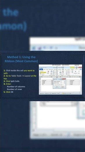 How To Merge Cell and Split Cell Table in MS Word| Text Direction| Repeat & Convert Table Text in MS