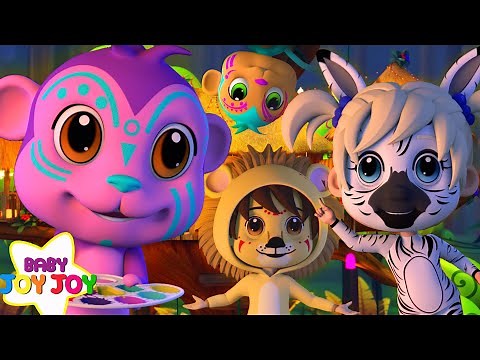 I Love Face Paint Jungle Halloween | Halloween Songs | Pocket Pets on Baby Joy Joy