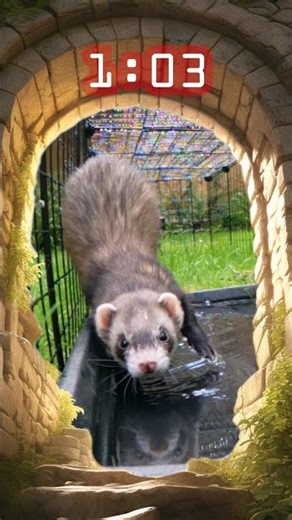 The FERRET RUN Races: Puddle Trap! Luffy, Zoro, Wriggles & Scruffles COMPETE!