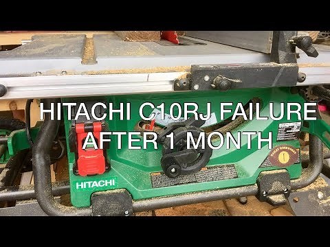 CRITICAL FAILURE - The Hitachi C10RJ Jobsite Table Saw is Broken