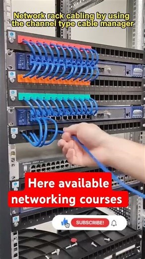 how to fixing cat6 cable rack #serverrack #rack #trending #shorts