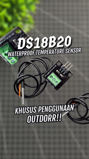 EasyWare Electronics on Instagram: "Hallo #RekanEasyware Lagi nyari sensor suhu yang tahan banting buat proyek outdoor atau kena air? DS18B20 solusinya! 🌦️ Sensor ini punya pelindung stainless steel jadi nggak bakal karatan. Selain tahan air, jangkauan suhunya luas banget dari -55°C sampai +125°C dengan akurasi tinggi. Paling asik lagi, komunikasinya pakai sistem Serial One-Wire, jadi lebih hemat kabel dan nggak perlu ribet colok ke pin analog. Cocok banget buat monitoring suhu kolam, tandon ai