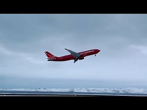 Live Nuuk Airport Tuukkaq 1 departure 28/11-2024