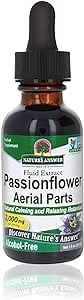 Nature's Answer Passion Flower | Super Concentrated | Liquid Herbal Tincture Supplement Drops | Natural Calming Botanical | Non-GMO | Alcohol-Free, Gluten-Free & Vegan 1oz (2 Pack)
