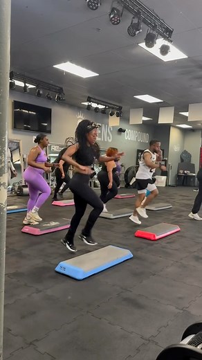 2.6K views · 13 reactions | STEP • SWEAT • REPEAT  #HipHopStepAerobics #StepAerobics #StepWorkout #CardioWorkout #DanceFitness #GroupFitness #FitnessMotivation #StepClass #CardioTraining #WorkoutVideos | CheValia CheValia | Facebook