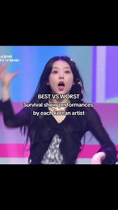 Best vs worst survival show performances by one song track ib: @mai ♡ | enha&izna is 7 #kpop #iheartsarang #xybca #viral