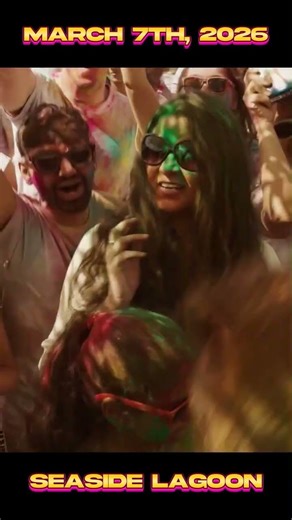 LA’s BIGGEST Holi Festival Is Back 🌈🌊 | Holi & The Beach 2026 #shorts