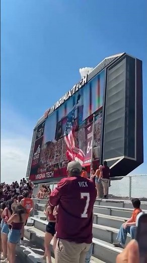 Parachuting in went wrong at Virginia Tech’s Spring Game