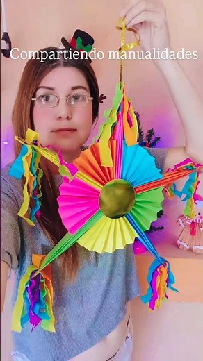 piñata con hojas de colores #manualidades #diynavidad