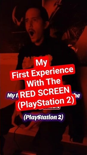 First Experience With The Red Screen #redscreen #ps2 #nostalgia #nostalgic #growingup #childhood