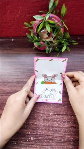 Easy DIY Pop-Up Easter 🐇 Card #shorts #diy #trending #shortsfeed #youtube #viral