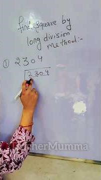 square root by long division method #teachermumma #easystudysuccess #viral #shorts #shortsviral
