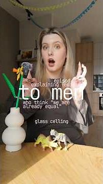 explaining the glass ceiling as simply as possible🦕🦖 #feminism #womanhood
