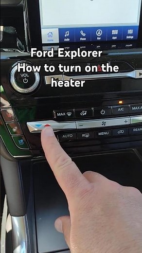Ford Explorer - How do I turn on the heater? #shorts